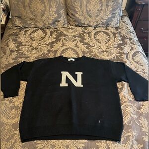 Black Sweater with White 'N' Logo